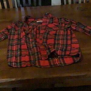 Red and Black Plaid Shirt